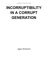 Incorruptibility In a Corrupt Generation.pdf